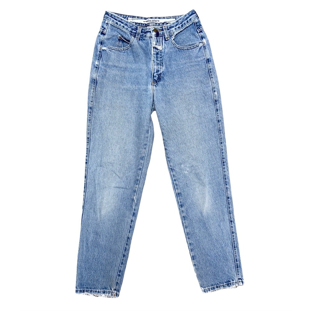 Vintage Marithe Francois Girbaud Jeans Women's Size 26x30 Blue Denim Scovill Zip